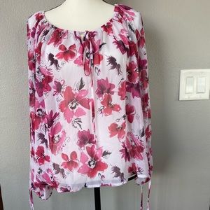 Loose Floral Summer Blouse